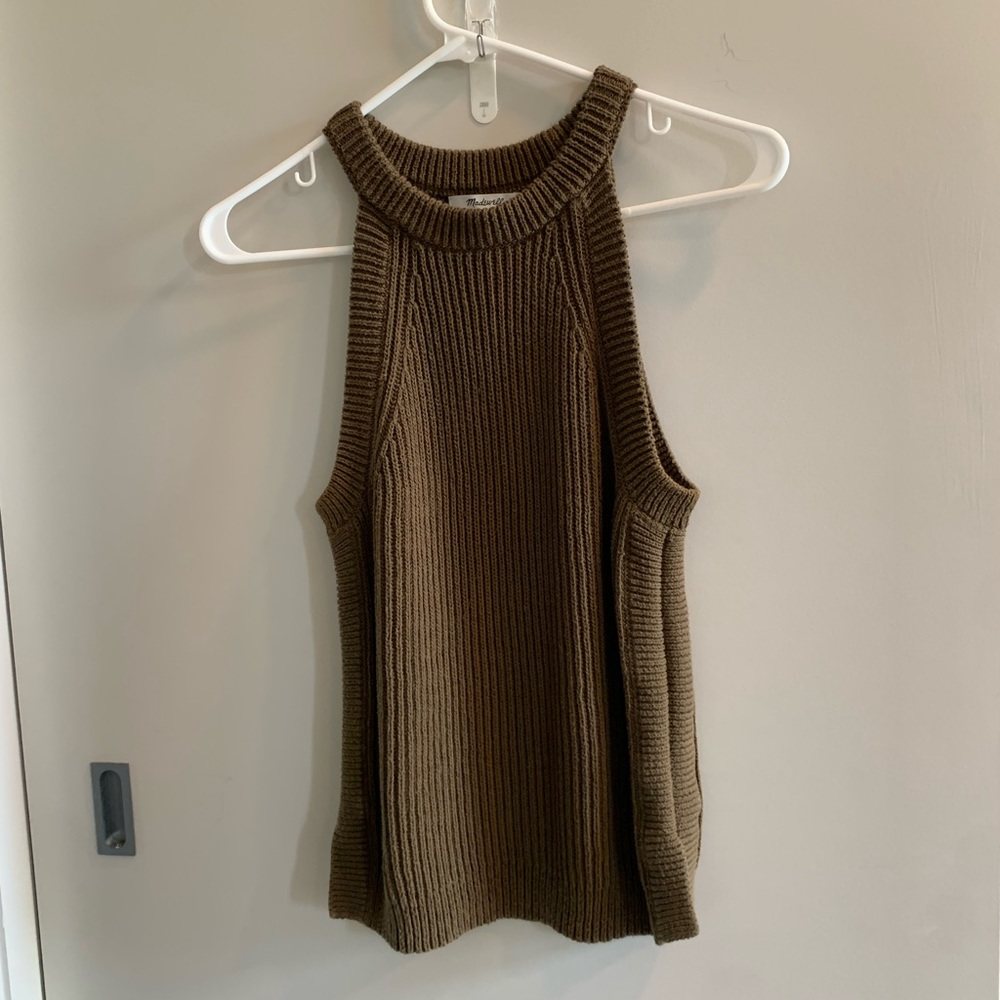 Chunky knit tank sweater